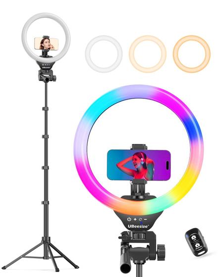 Imagem de Ring Light UbeeSize 12" RGB com Tripé de 62cm