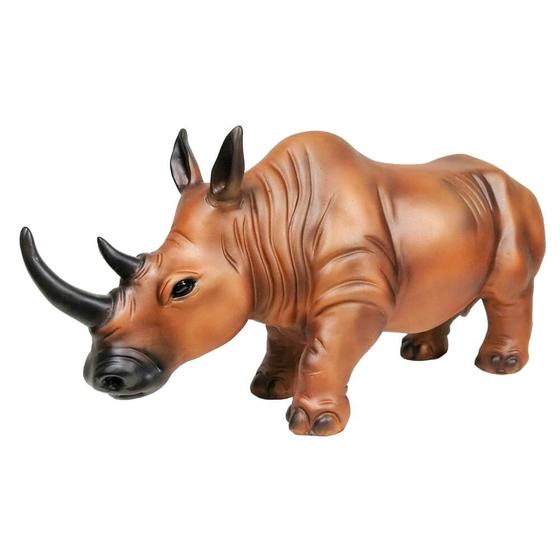 Imagem de Rinoceronte decorativo Enfeite ambiente Estátua Decoração luxo grande