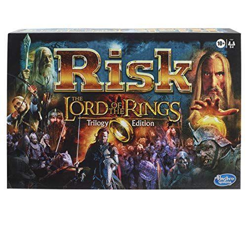 Imagem de Risco: O Senhor dos Anéis Trilogia Edition Strategy Board Game, Family Board Games, Ages 10 and up, para 2-4 jogadores (Amazon Exclusive)