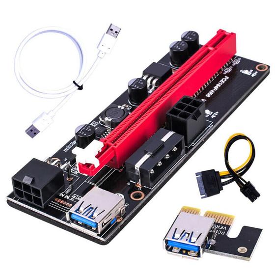 Imagem de Riser PCI-E Express USB 3.0 1x a 16x - Extensor (Branco)