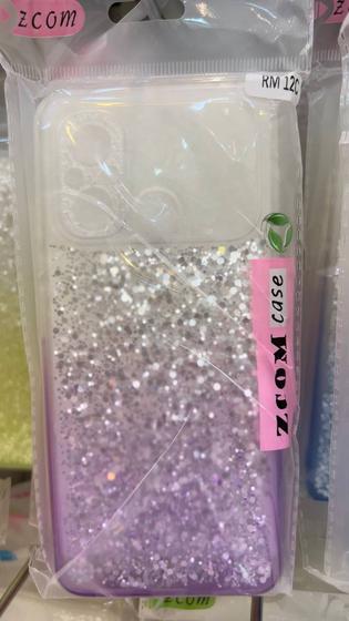 Imagem de RM 12C capa capinha transparente glitter brilho