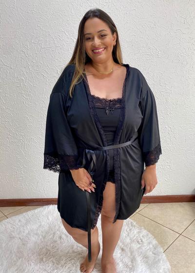 Imagem de Robe Feminino Plus Size Hobby Até o Tamanho 58