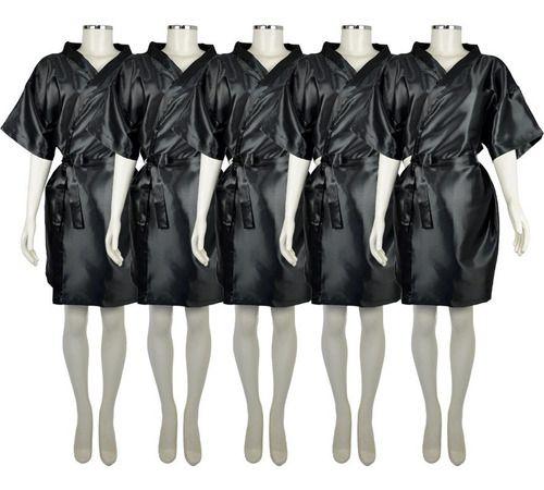 Robe Roupão De Cetim Noiva, Madrinha, Casamento Kit Com 5 Menor preço em Robe Roupão De Cetim Noiva, Madrinha, Casamento Kit Com 5