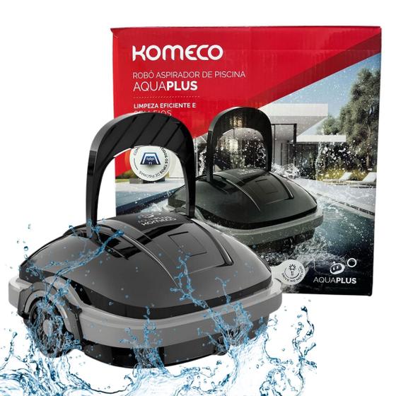 Robô Aspirador de Piscina AquaPlus Komeco Até 30 Mil Litros Menor preço em Robô Aspirador de Piscina AquaPlus Komeco Até 30 Mil Litros