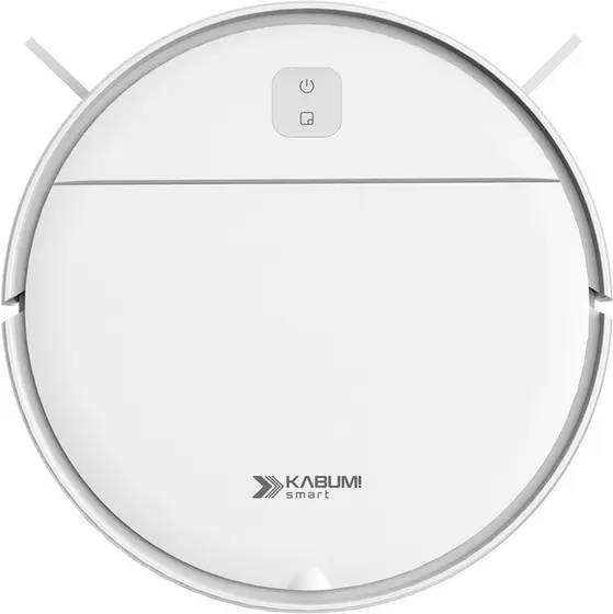 Robô Aspirador de Pó KABUM! smart K100 – 2 Modos de Limpeza, Sensor Anti-Queda, Anti-Colisão, Bivolt, Branco – KSAR100BR