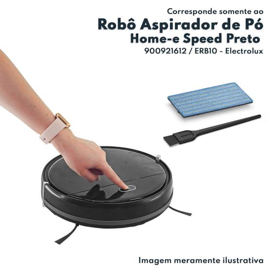 Imagem de Robô Aspirador de Pó Preto Home-e Speed Experience com Autonomous Technology19V 40W Electrolux Original 900921612 ERB10 3016ACG0001