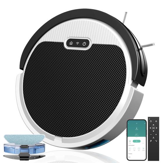 Imagem de Robô Aspirador Kipvvo V3 - 500Pa de Sucção - Controle via WiFi/App/Alexa