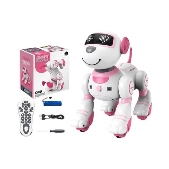 Imagem de Robô Cachorro Programável com Comando de Voz e Touch - Brinquedo Interativo com Música e Stunts