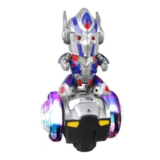 Imagem de Robo Dançarino Brinquedo Musical Emite Luzes 3d Gira Dança - MOHNISH