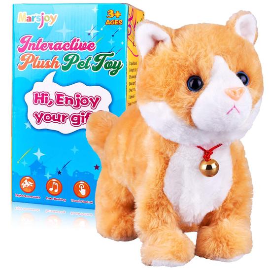 Robô de Pelúcia Gato Marsjoy Amarelo Interativo - Controle Remoto Imagem de Robô de Pelúcia Gato Marsjoy Amarelo Interativo - Controle Remoto