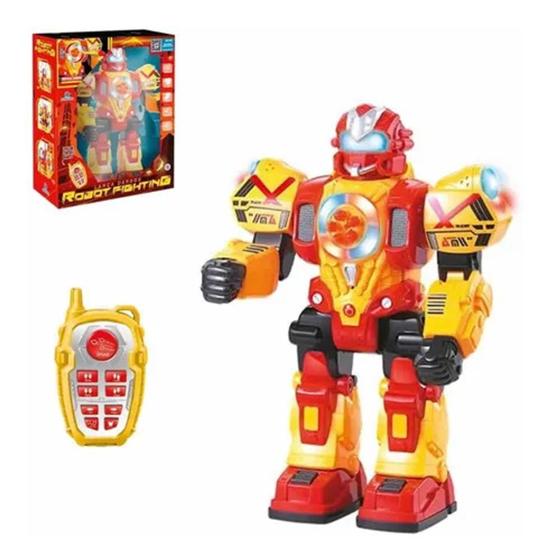 Robo Fighting Controle Remoto Lança Dardos Dança Brilha Anda Som Música é ruim? Robo Fighting Controle Remoto Lança Dardos Dança Brilha Anda Som Música é boa?