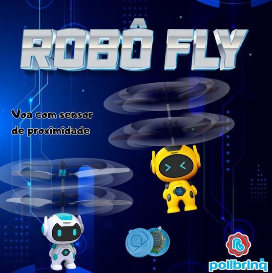 Imagem de Robô Fly Voa com Sensor de proximidade brinquedo - Polibrinq