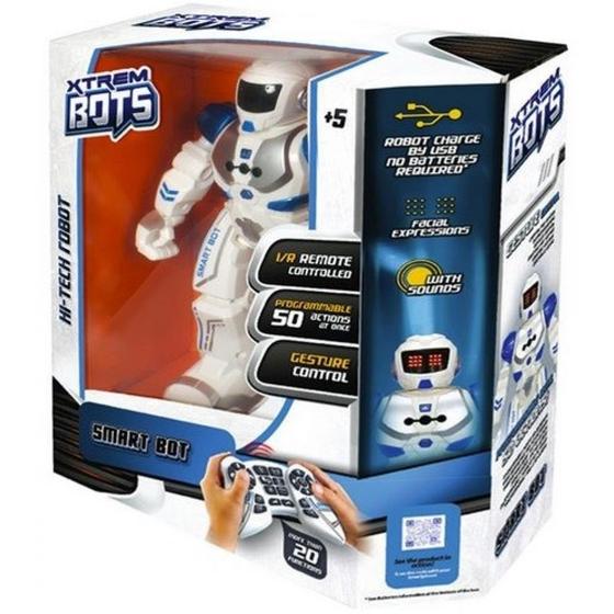 Imagem de Robô Hi-Tech Robbie Xtrem Bots Controle Remoto 50 Ações Led Facial 20 expressões