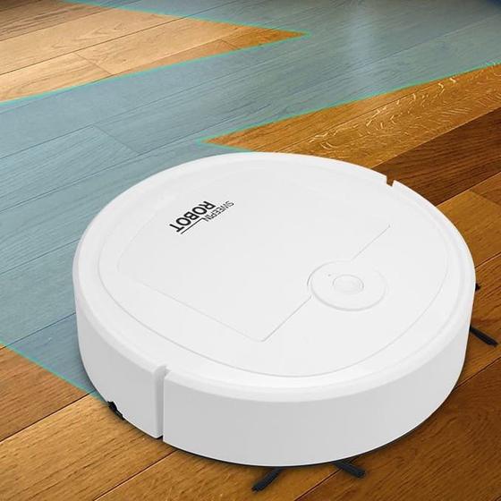 Robô Inteligente Recarregável Automático Limpeza 1600Pa Varredora Doméstico Menor preço em Robô Inteligente Recarregável Automático Limpeza 1600Pa Varredora Doméstico