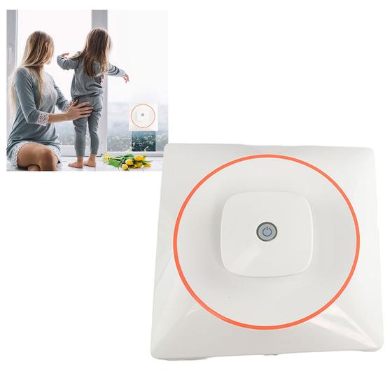Imagem de Robo Limpa Janela Vidro Controle Inteligente Sensor Antiqueda Reservatorio Limpeza Box Sujeira Mancha Poeira Potente Predio Casa Residencial Comercial