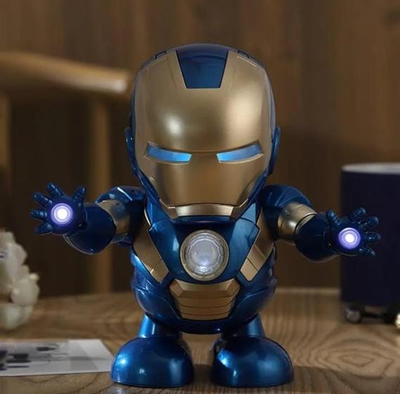 Imagem de Robo Pepper Potts Brinquedo Mulher Homem De Ferro Presente Dançarino Interativo Com Som E Luz Deslize na Diversão