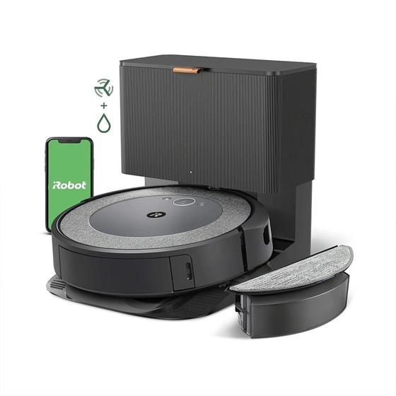 Robô Roomba i5+ Combo Aspirador e Passa Pano com esvaziamento Automático da iRobot - Bivolt Menor preço em Robô Roomba i5+ Combo Aspirador e Passa Pano com esvaziamento Automático da iRobot - Bivolt