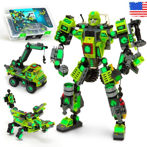 Imagem de Robô STEM Toy  3 em 1 Fun Creative Set  Construção de brinquedos para meninos e meninas de 6 a 14 anos  Melhor presente de brinquedo para crianças  Kit de pôster gratuito incluído