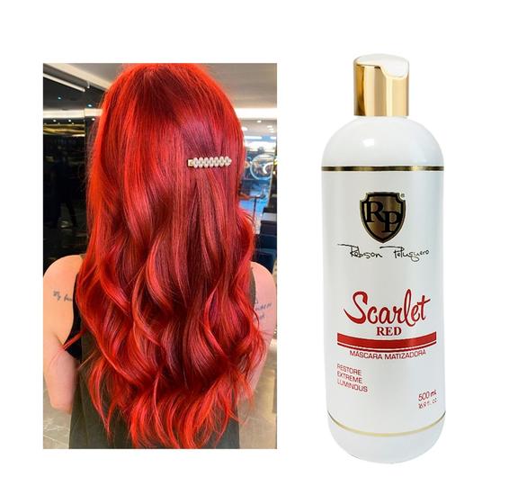 Robson Peluquero Matizador Vermelho Scarlet Red 500ml - Matizador ...