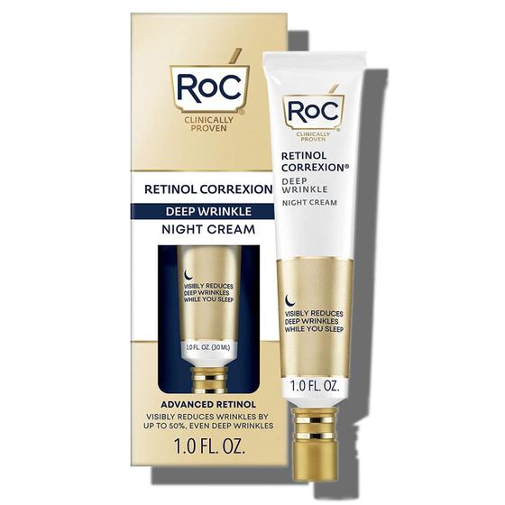 RoC Retinol Correxion Creme de Noite para Rugas Profundas 1,0 fl oz (30 ...