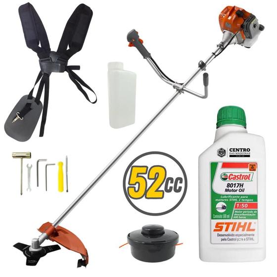 Imagem de Roçadeira 52cc Com ÓLEO STIHL RL520ACN Tekna Alta Performance e Alta Potência 2HP 52 Cilindradas e 9.000RPM Com Carretel Nylon Para Todos os Tipos de Corte e Acabamento