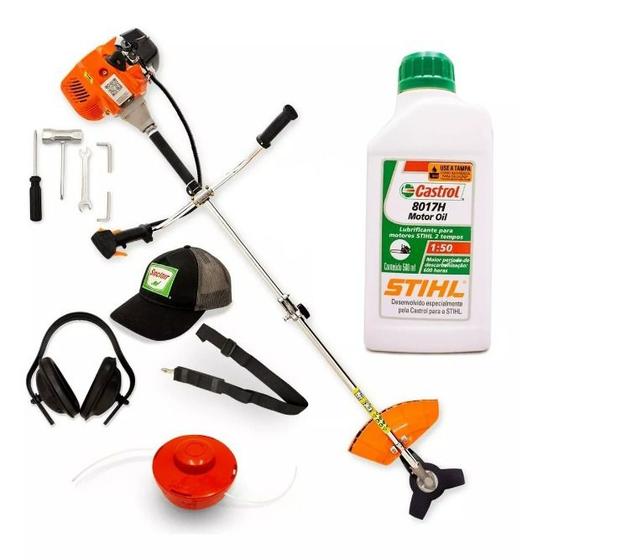 Roçadeira A Gasolina 62cc Potente + Óleo Stihl C/ Oleo Sthil Menor preço em Roçadeira A Gasolina 62cc Potente + Óleo Stihl C/ Oleo Sthil