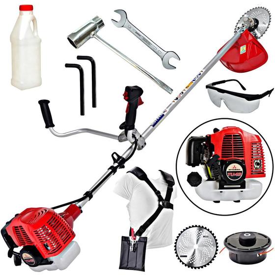 Roçadeira Profissional Lateral Nakashi L431M 43CC Motor TU 43 Mitsubishi Ideal Para Mato Alto Menor preço em Roçadeira Profissional Lateral Nakashi L431M 43CC Motor TU 43 Mitsubishi Ideal Para Mato Alto