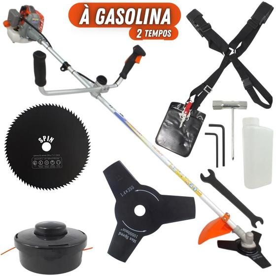 Imagem de Roçadeira Profissional Vulcan VR260P 2T 26CC 0,9CV Potente + Disco Circular de 80 Dentes Furo 25mm