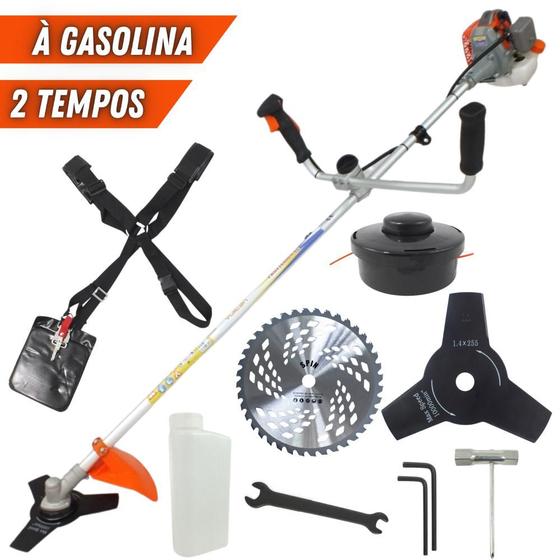Imagem de Roçadeira Profissional Vulcan VR260P 2T 26CC 0,9CV Resistente + Disco Circular Videa NS05 40 Dentes
