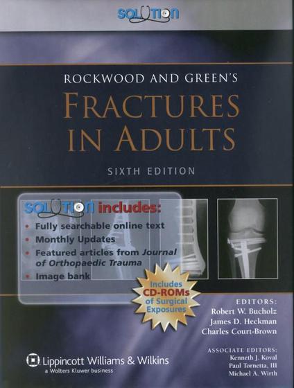 Imagem de Rockwood and wilkins fractures in adults - 3 vols 6th ed