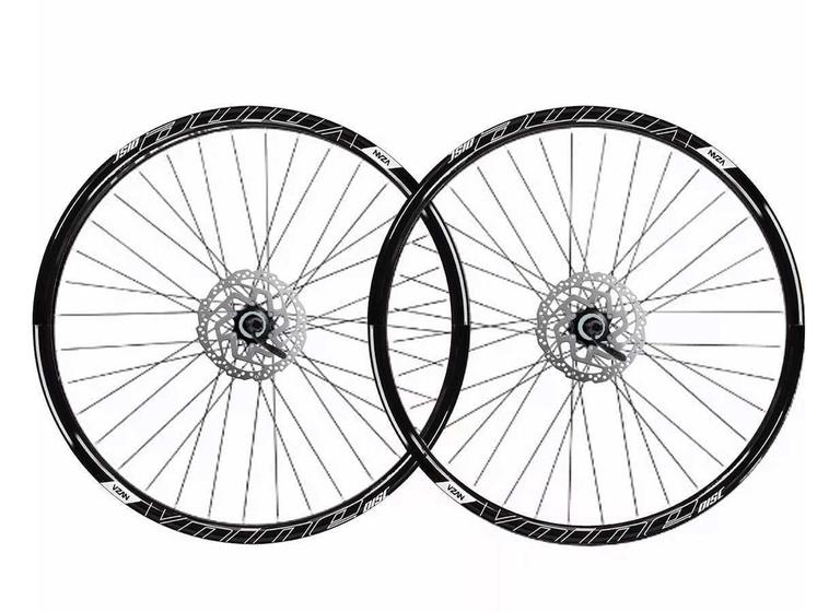 Imagem de Roda 29 vzan vnine 36f preto com cubos k7 shimano e freio ad