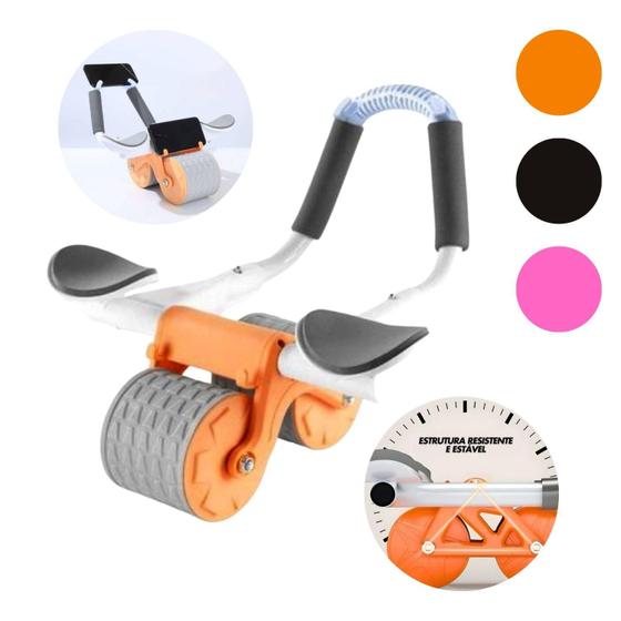 Imagem de Roda Abdominal Com Suporte Para Celular E Grip Action