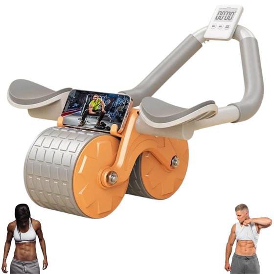 Imagem de Roda Abdominal Rolo Para Exercícios Treino Cotovelo Roller Lombar