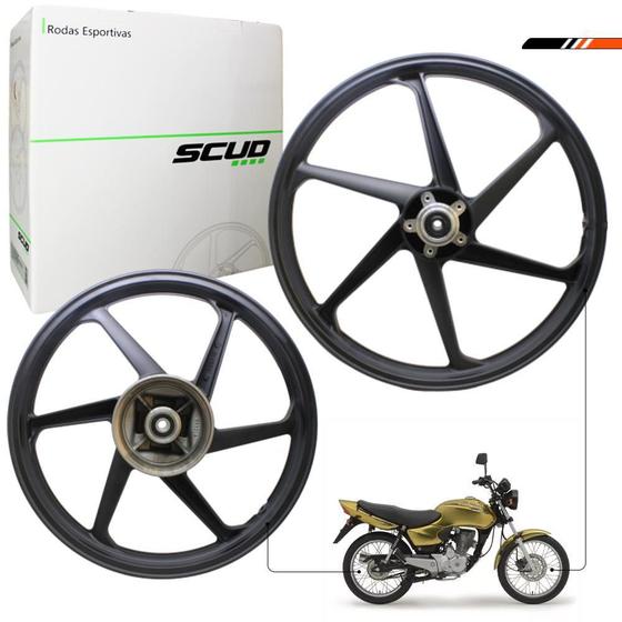 Imagem de Roda Liga Leve Titan-Fan-Cargo 125 00 A 08 Disco Preta Scud