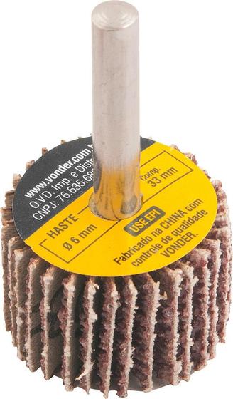 Roda lixa minikontour 60x20mm g36 haste 6mm - Vonder Menor preço em Roda lixa minikontour 60x20mm g36 haste 6mm - Vonder