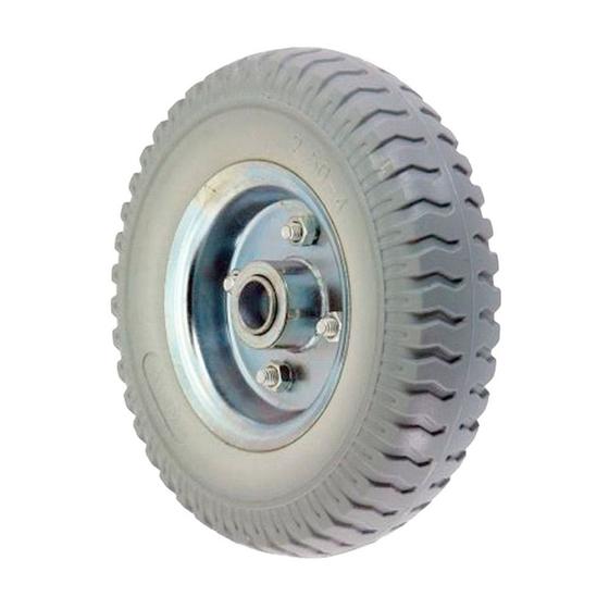 Imagem de Roda maciça 250x4 PU Super Elástica Anti Furos