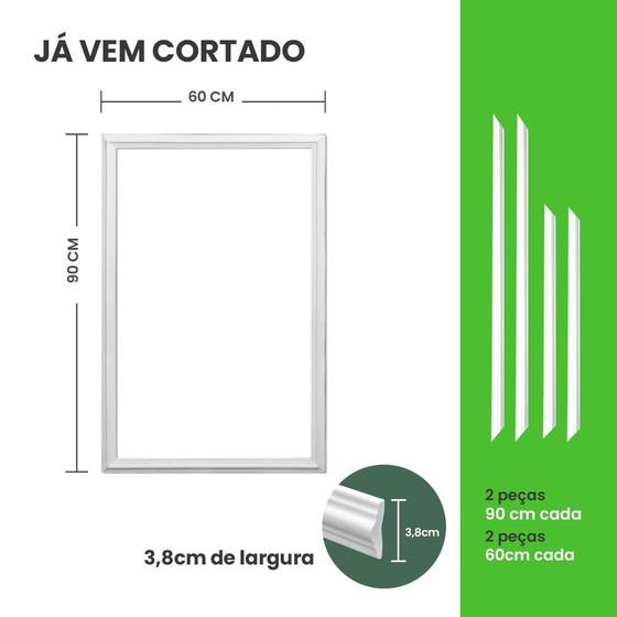 Roda Meio Boiserie Autocolante Kit Cortado 60x90 Modelo RM61 3,8cm Menor preço em Roda Meio Boiserie Autocolante Kit Cortado 60x90 Modelo RM61 3,8cm