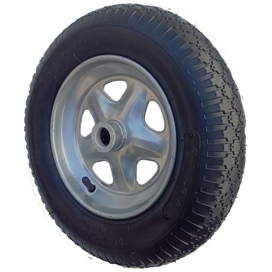 Imagem de Roda Pneumatica 325x8 Star P/ Carrinho de Pedreiro, Girica, Carriola c/ Rolamento Rolete 1" - CZE325X8PR