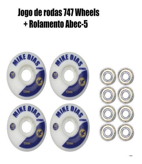 Imagem de Roda Skate 747 Wheels Mike Dias 53mm + Rolamento Abec-5