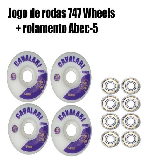 Imagem de Roda Skate 747 Wheels Pablo Cavalari 54mm + Rolamento Abec-5