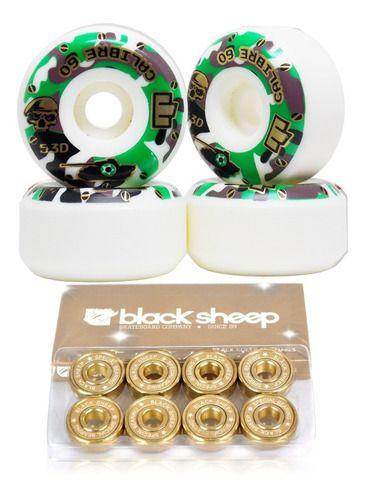 Imagem de Roda Skate Moska Calibre 60mm + Rolamento Importado Gold