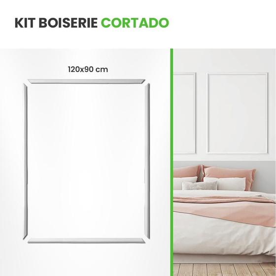 Imagem de Rodameio Boiserie Autocolante Kit Cortado 90X120Cm Parede