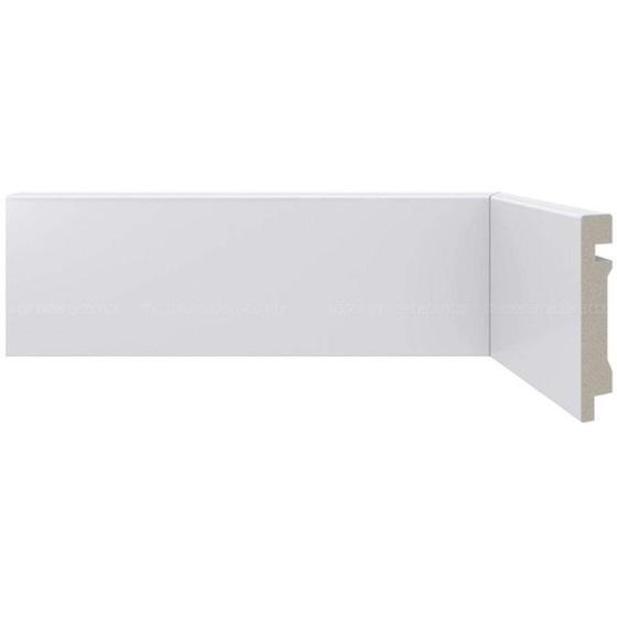 Imagem de Rodapé de Poliestireno Liso Scandian 15mmx7cmx2,25m Metro Linear Branco