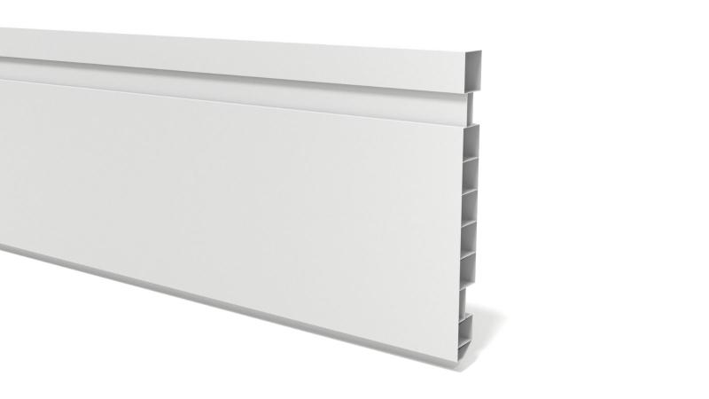 Imagem de Rodape Pvc Branco 240x15cm Permatti Caixa C/ 10 Pçs