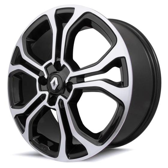 Imagem de Rodas Aro 17X6 Krmai Sandero M7 4X100 ET42 Black Diamante