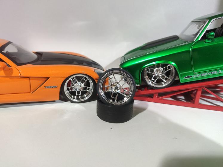 Rodas Para Miniaturas 1/24 J.B rodas custom Miniaturas de Carros Magazine Luiza