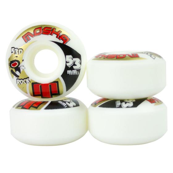 Imagem de Rodinha Roda Skate Moska 53mm Modelo Rock 101A Dura e Veloz