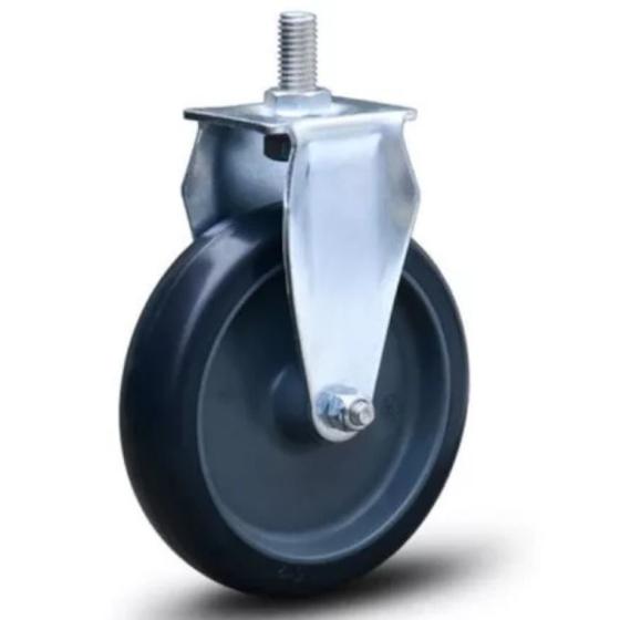 Imagem de Rodízio fixo 3" PVC espiga - FLE.312.BP.FP - Colson