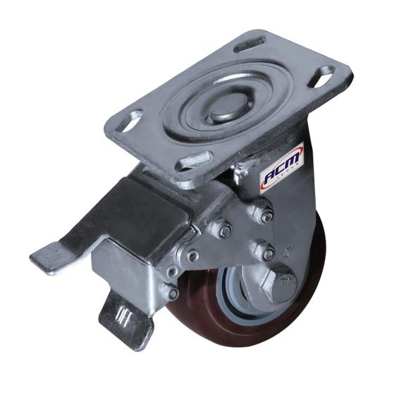 Imagem de Rodízio Giratório 5" Com Freio Traseiro Ga50125ft Acm Tools