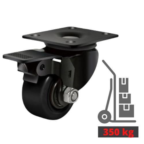Rodizio Giratório industrial 50 mm Roda nylon c/ freio 350 kg Menor preço em Rodizio Giratório industrial 50 mm Roda nylon c/ freio 350 kg